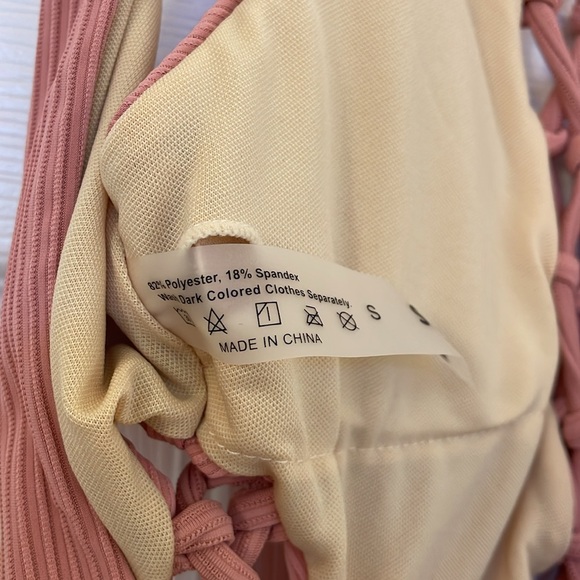 Pink One Piece Swimsuit - Picture 4 of 4